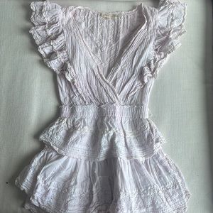 LoveShackFancy Gwen Dress - Soft pink XS